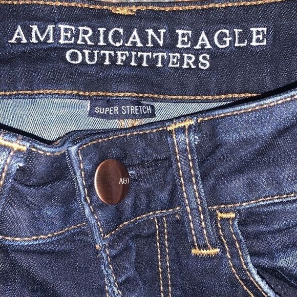 EUC WOMEN’S AMERICAN EAGLE SIZE 2 HI-RISE SHORTIE - Picture 3 of 4